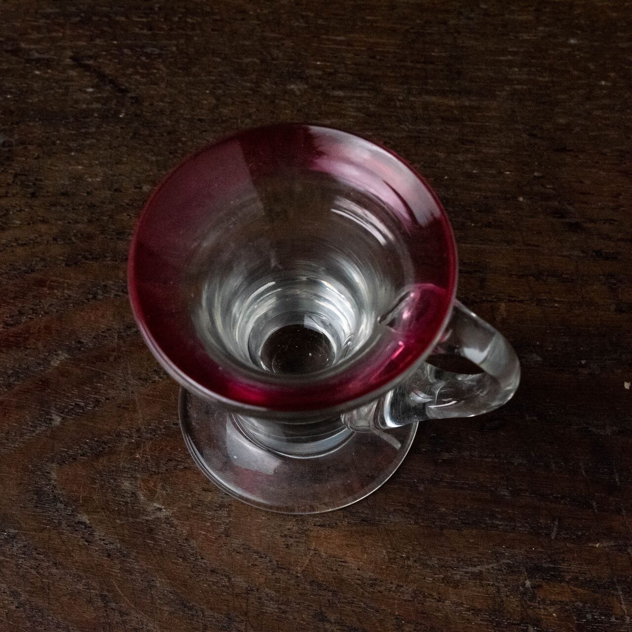 ガラス :: 赤縁 アイスクリームコップ | COTTOU.JP 骨董の通販