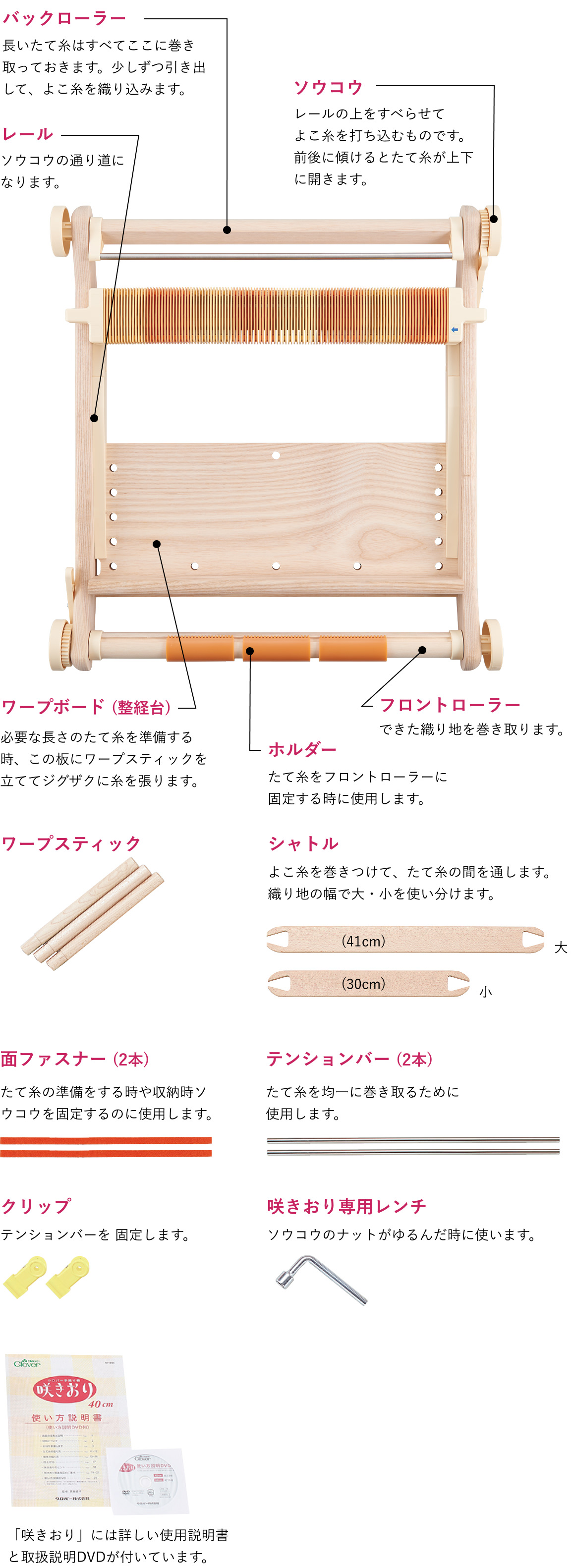 クロバー手織り機 咲きおり | 商品紹介 | CLOVER | クロバー株式会社