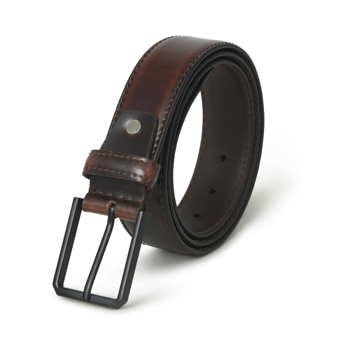 Hickory Men's Brown Leather Belt | Genuine Leather Belt For Men