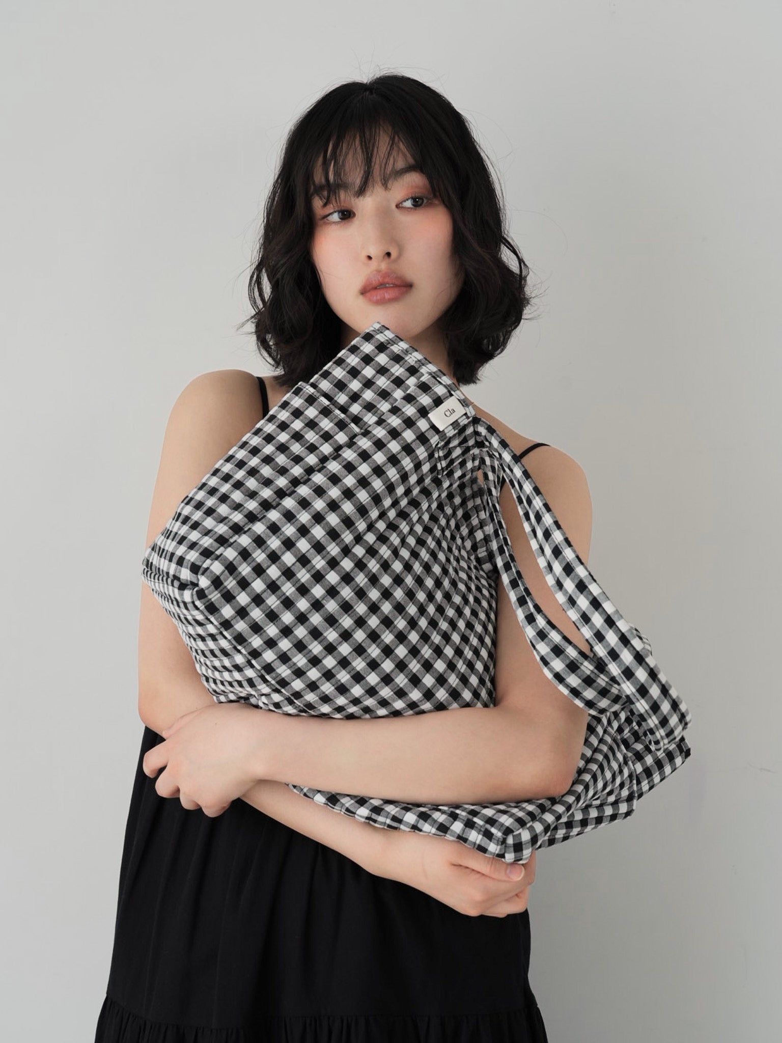 Clastellar CLA NUBI BAGギンガムチェック トートバッグ