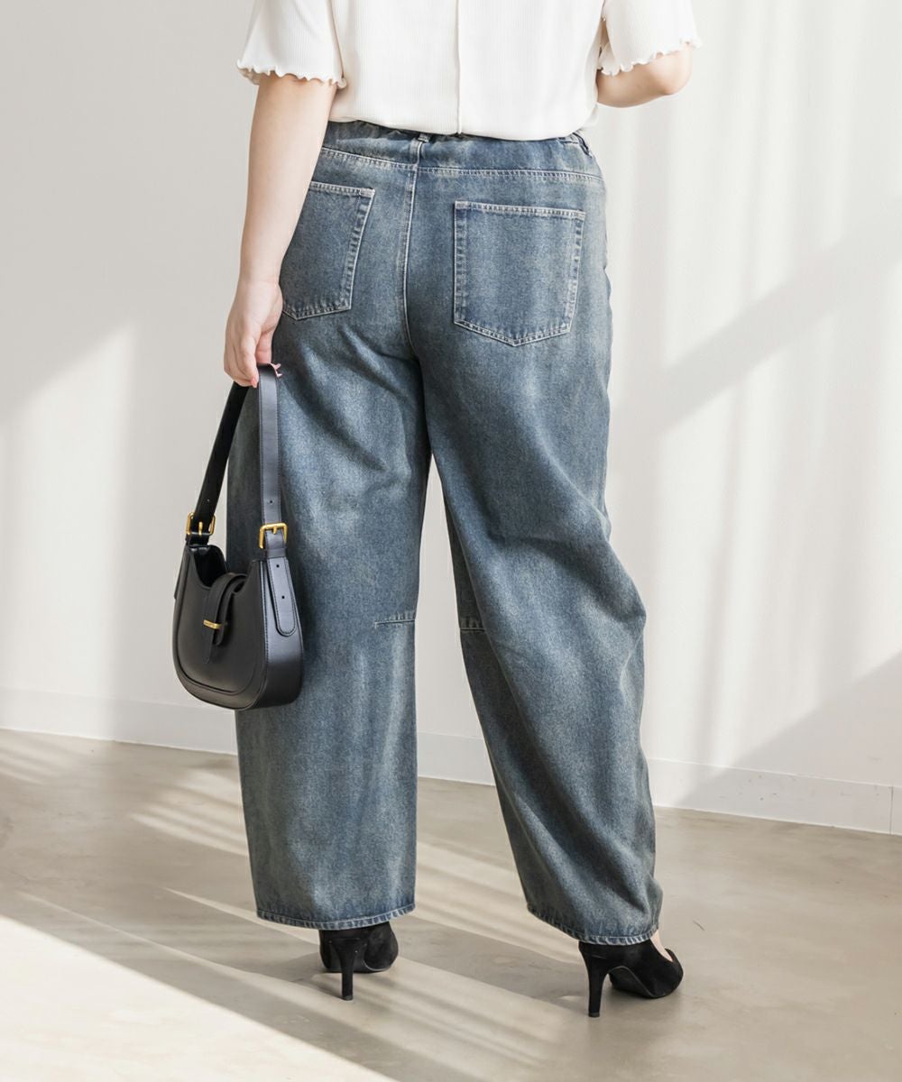 CLETTEオリジナル☆バレルレッグデニムパンツ | 大きいサイズ