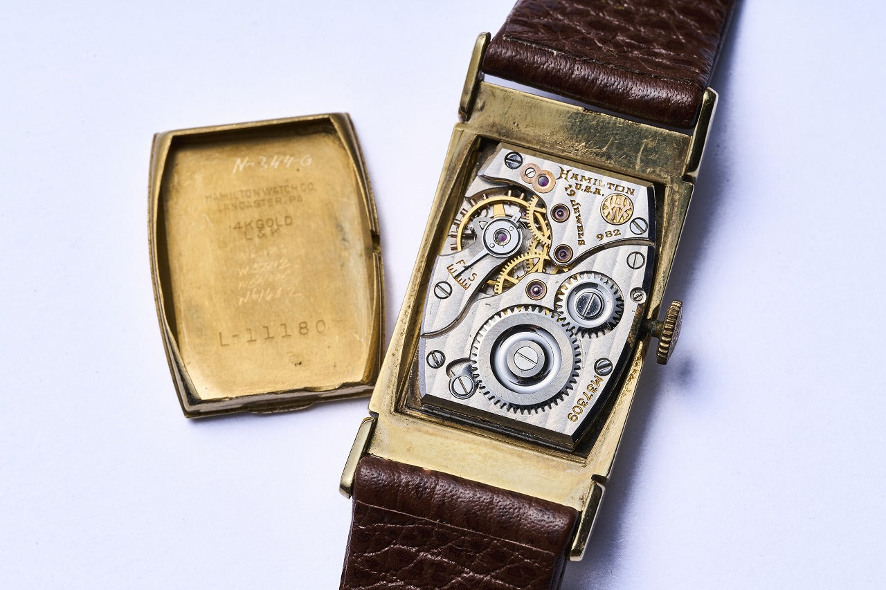 1940s HAMILTON “BROCK” 14Kスモセコ手巻きウォッチ【5営業日以内出荷】