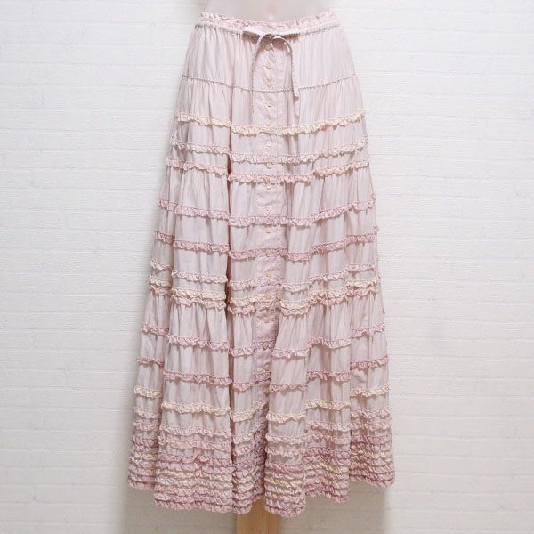 ピンク配色ピコフリルローンスカート - ピンクハウス通販｜リサイクル