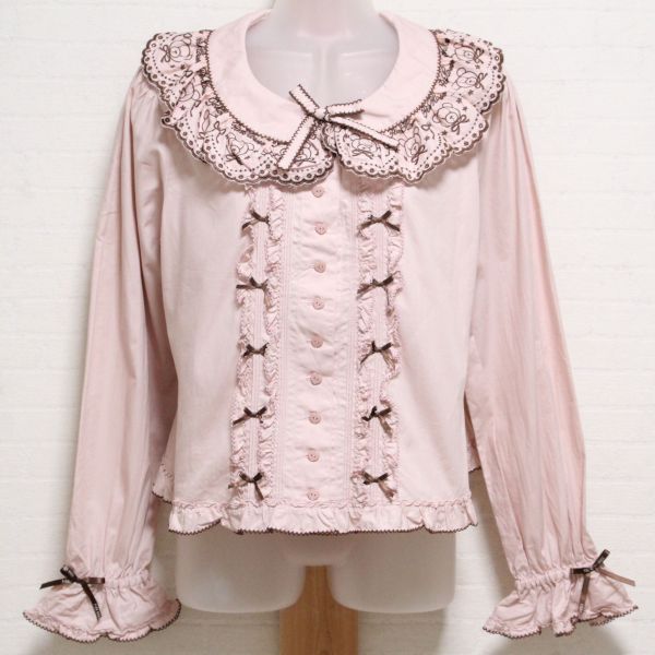 ピンクオリジナルくまレースブラウス - ピンクハウス通販｜リサイクル