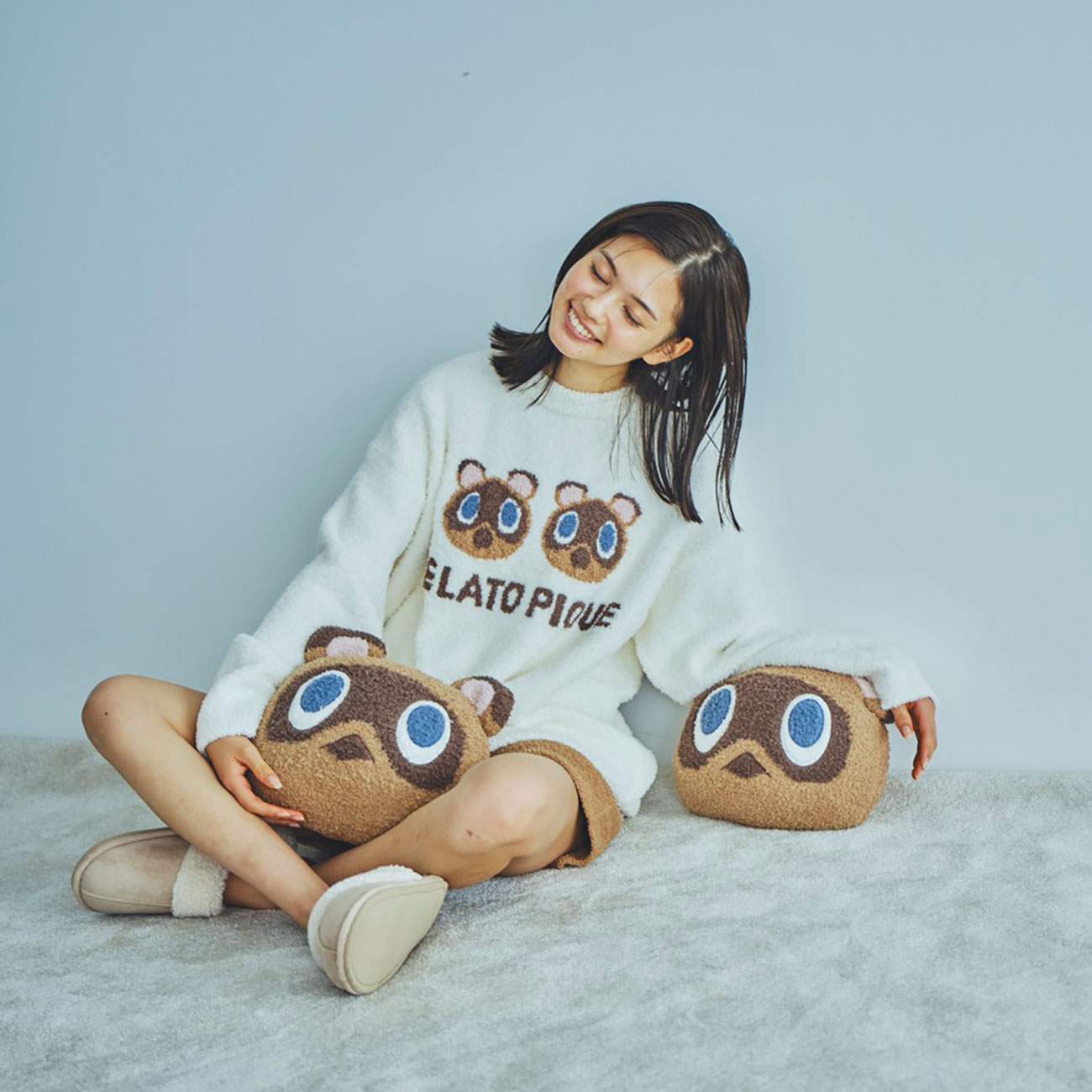 gelato pique つぶまめジャガードプルオーバー gelato pique つぶまめ