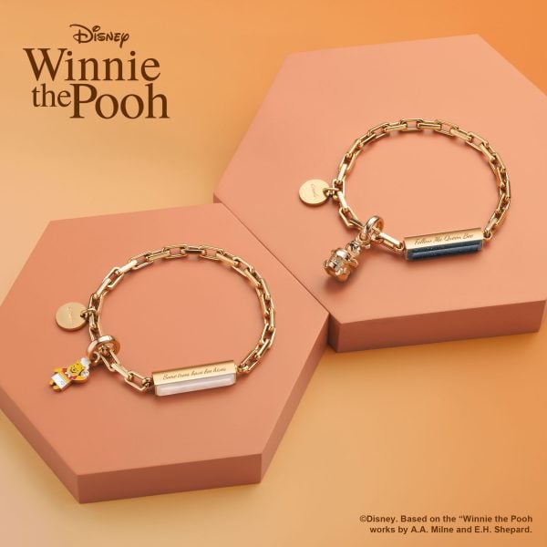 くまのプーさん スチールブレスレット ローズゴールド