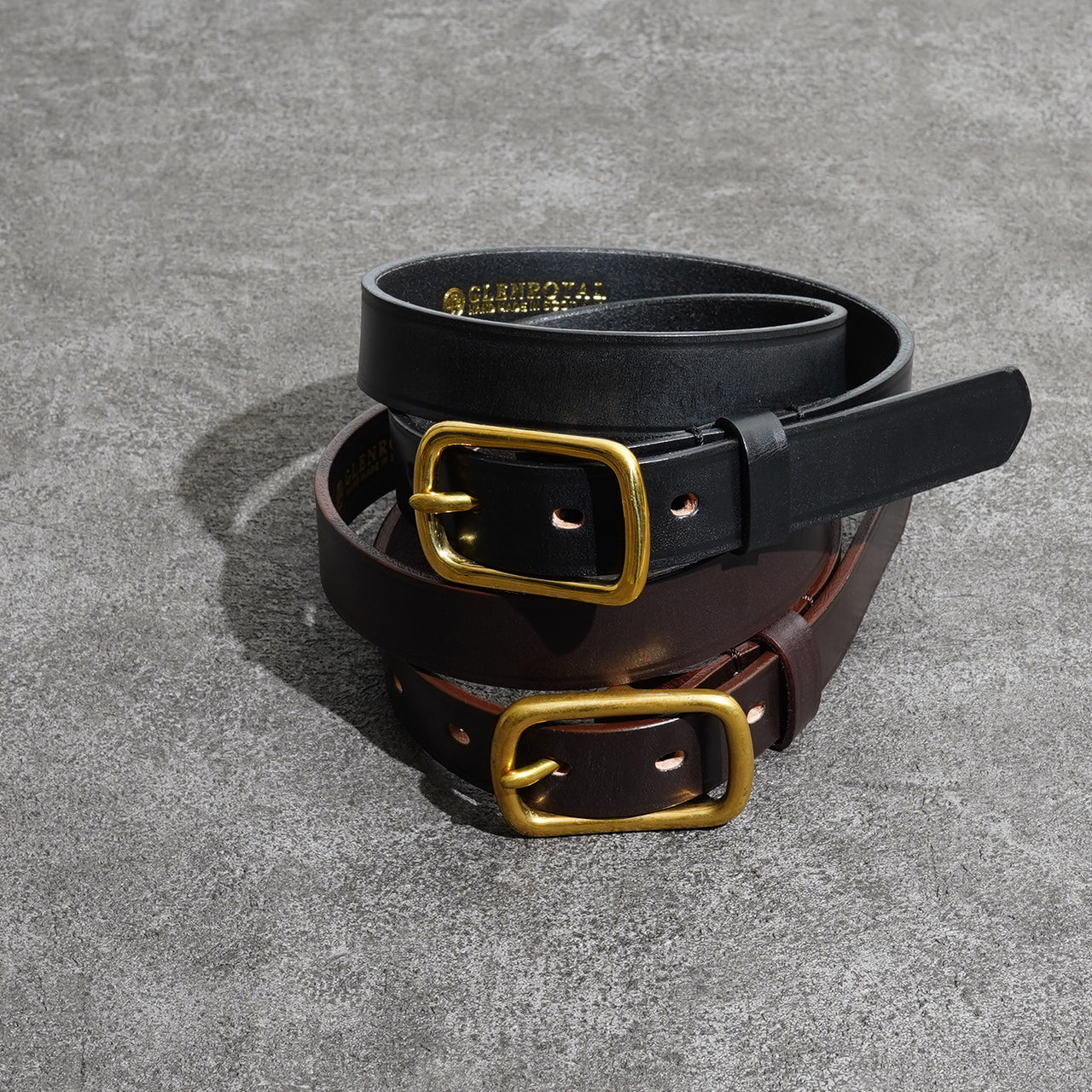GLENROYAL ベルト ウィズ ヘッドカラーバックル BELT WITH HEAD COLLAR