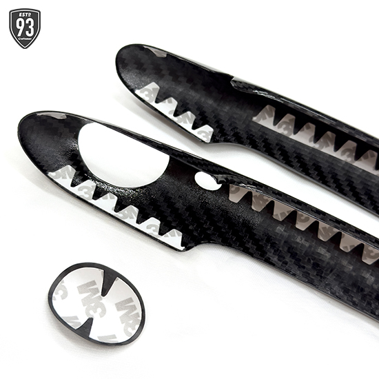 93SELECT F系MINI専用ドライカーボン ドアハンドルカバー(艶あり