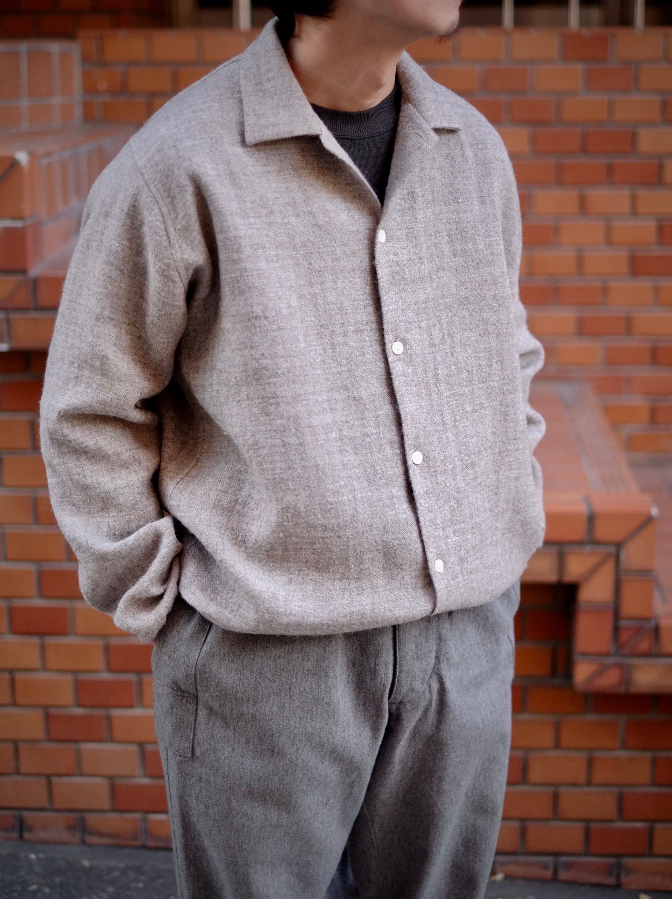 KIMURA - cardigan shirt with collar – CREUSEURS