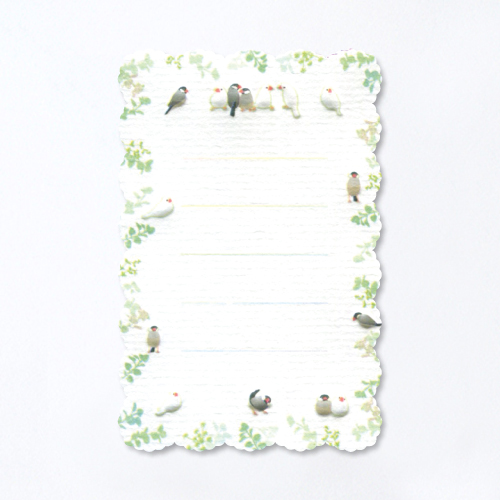 文鳥柄 ミニミニレターセット CGMML1006 | Products | クリエイトジー