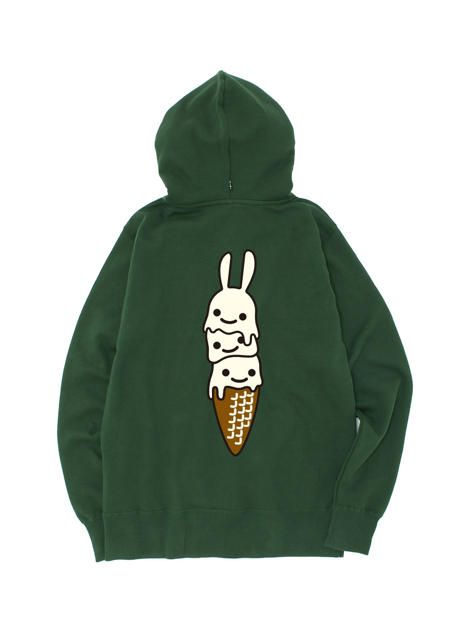 CUNE 復刻ZIPパーカー アイスクリーム｜ウサギがいる｜CUNE ONLINE STORE