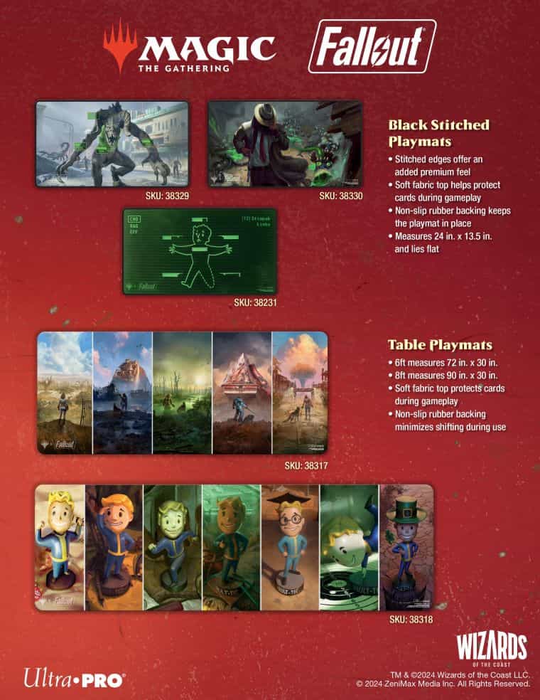 MTGとFalloutコラボのサプライがウルトラプロより登場！日本で購入は