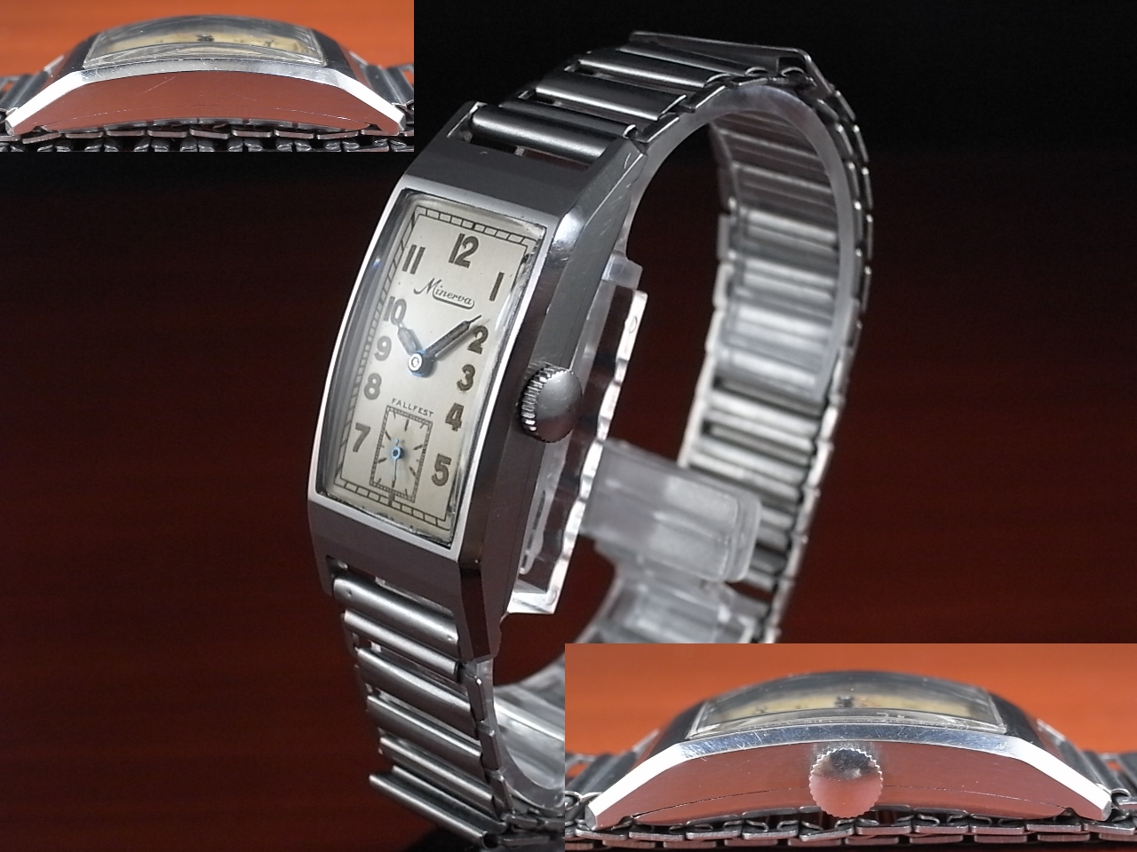 ミネルバ レクタンギュラー FALLFEST ゲイ・フレアー バンブーブレス付