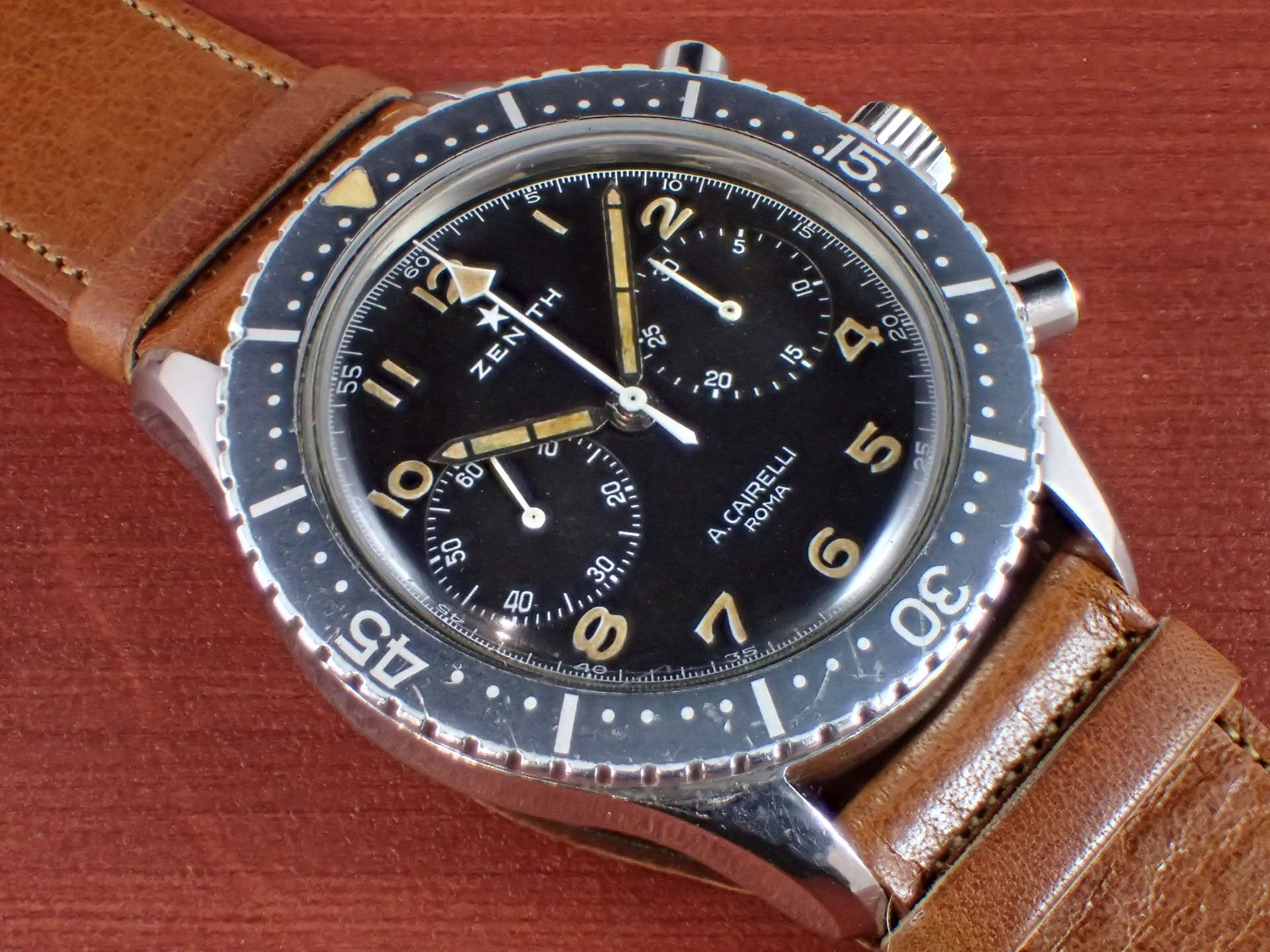 ゼニス イタリア空軍 A.M.I. TIPO CP-2 クロノグラフ 1960年代