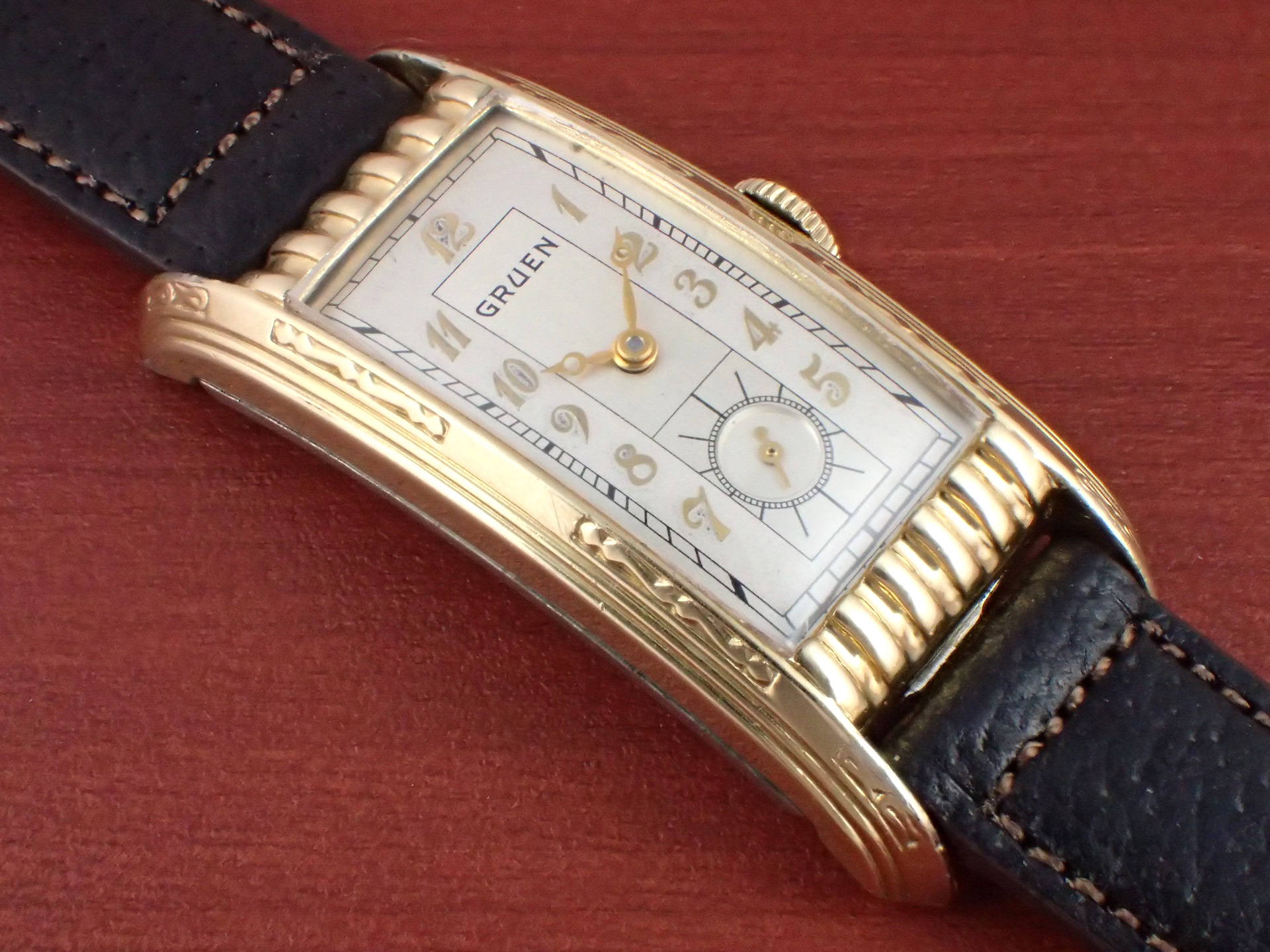 グリュエン レクタンギュラー 10KYGF/SS ブレゲインデックス 1930年代