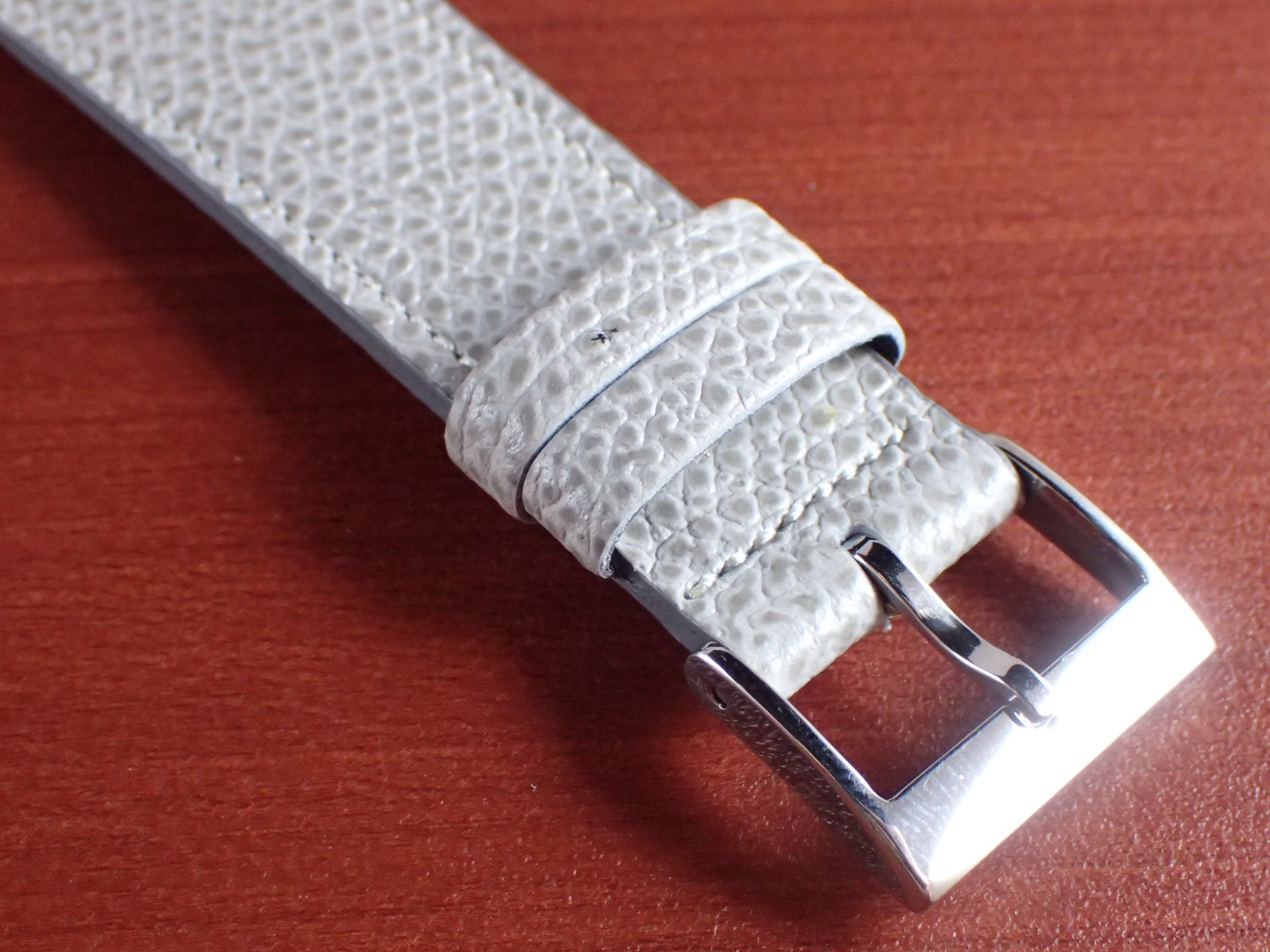 デギャーマン ドーフィン カーフ型押し革ベルト アッシュグレー 16、17