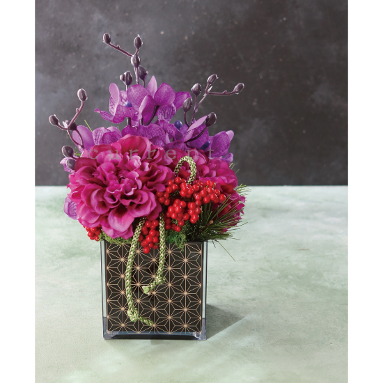 8394_フラワープラキューブ MIYABI | 株式会社カレント - 花器・花材