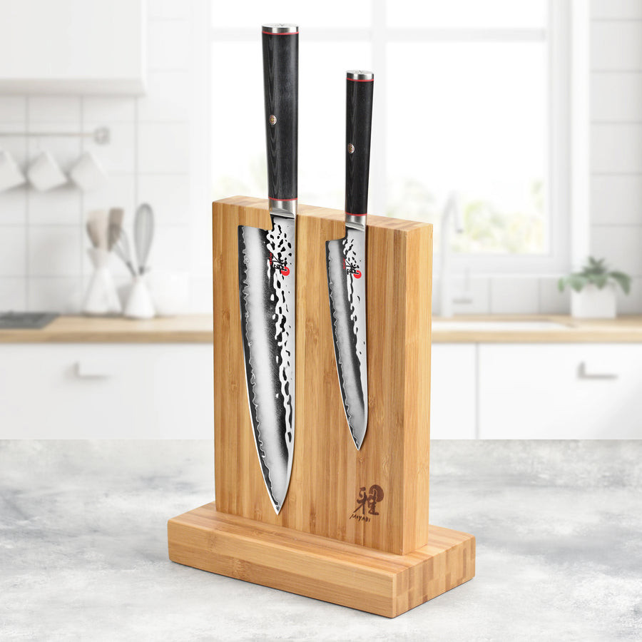 Bamboo Magnetic Knife Stand – Cutlery and More