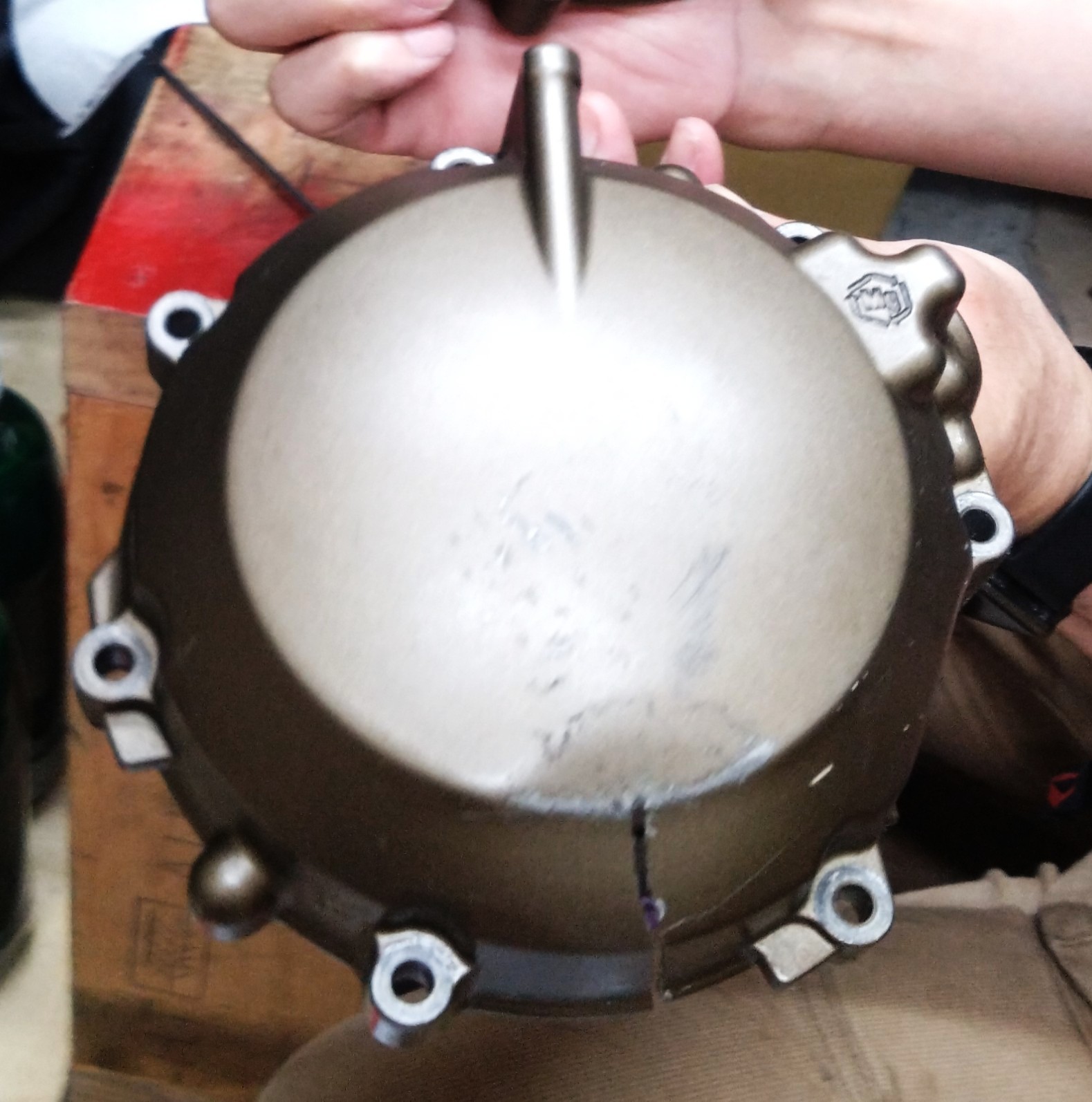 ZX-12R（A1）ジェネレーターカバーの交換・ステムベアリングのグリス