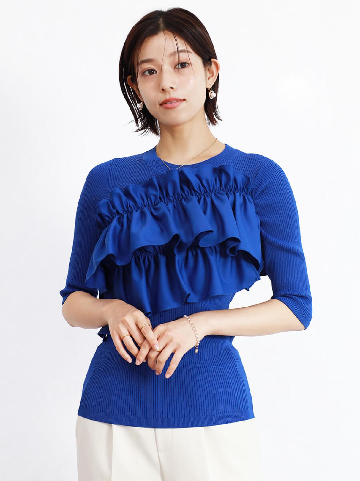 フリルビスチェリブニットトップス - FENNEL - FENNEL｜YAMADAYA STORE