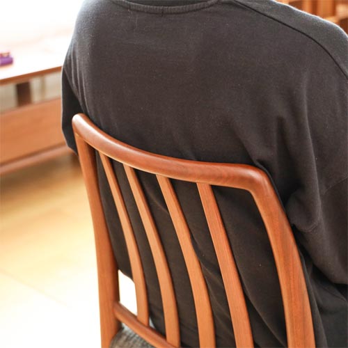 飛騨家具 nissin 日進木工 Grow グロウ チェア 縦格子 国産家具 無垢