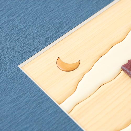 旭川クラフト Pecker 工房ペッカー E1 寄せ木額 国産クラフト 木製