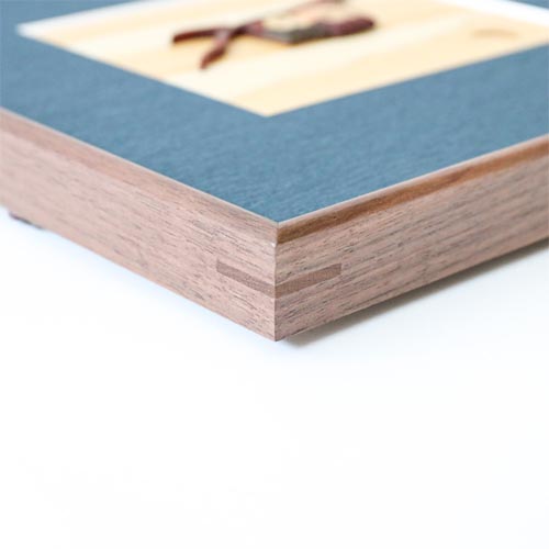 旭川クラフト Pecker 工房ペッカー E1 寄せ木額 国産クラフト 木製