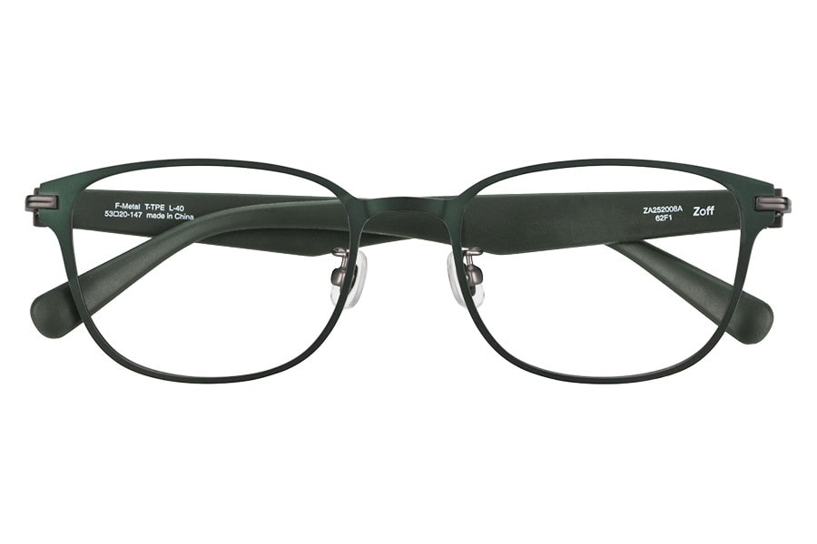 創業25周年フェア]ラバーテンプルが特徴のウエリントン型メガネ