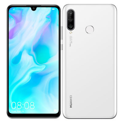 Y!mobile HUAWEI P30 lite MAR-LX2J Pearl White|中古スマートフォン