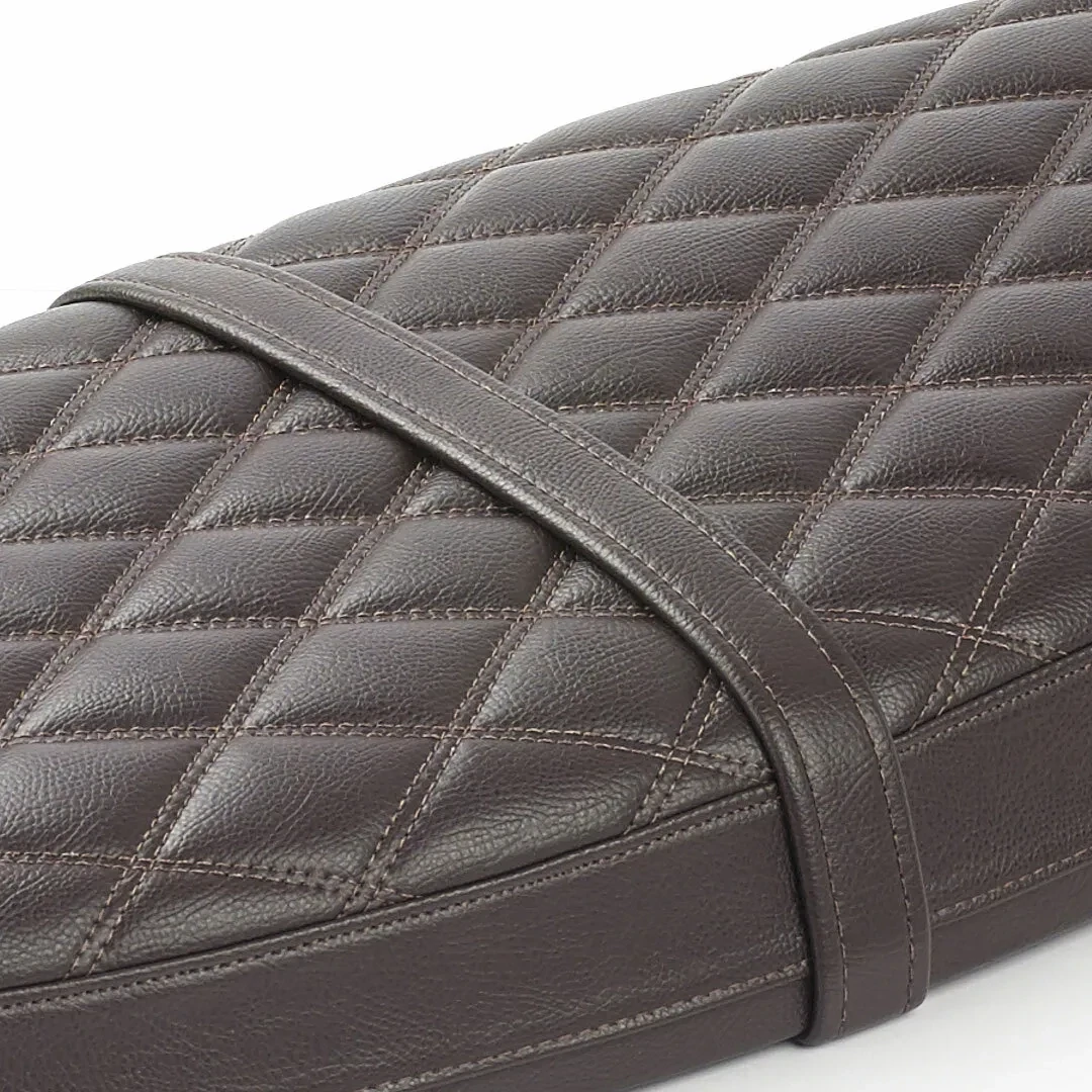 Triumph Brown Quilted Scrambler Bench Seat - A9708614