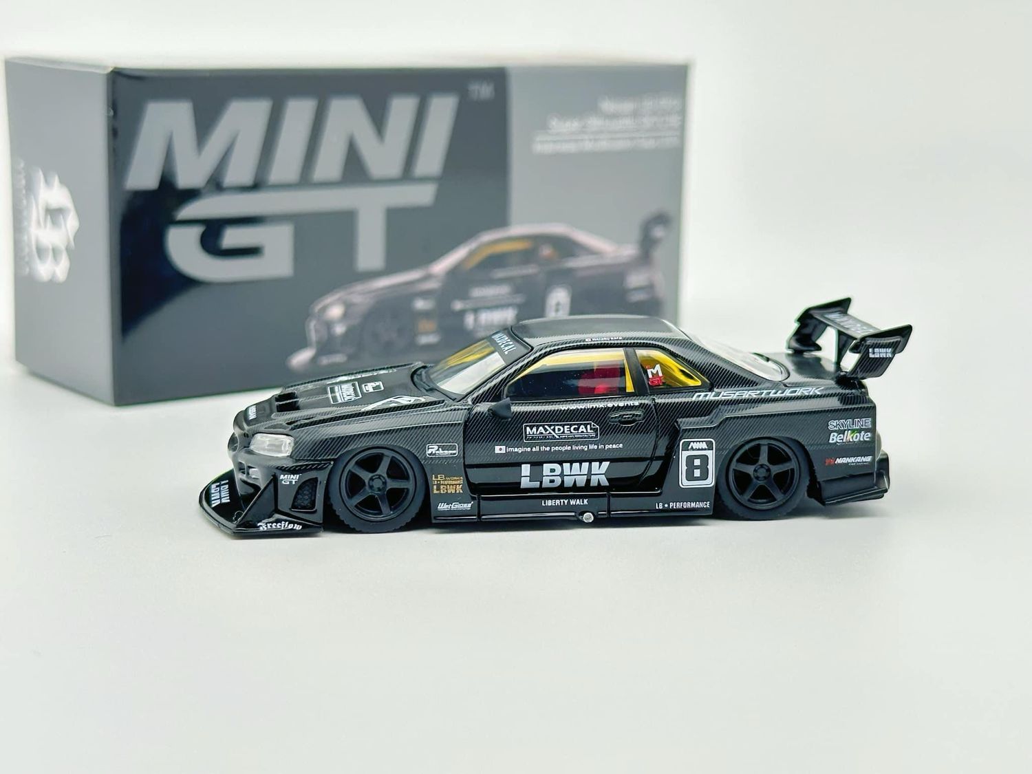 797 MINI GT Nissan LB-ER34 Super Silhouette Skyline Liberty Walk