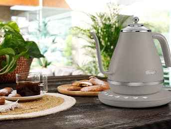 アイコナ 温度設定機能付き電気カフェケトル ビターグレージュ