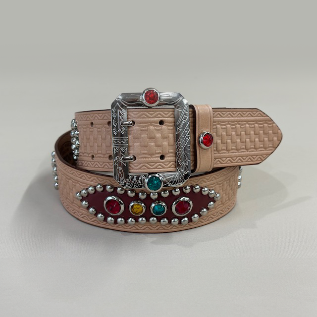 1940's Style Studs Belt Made by ACE WESTERN BELTS LOT1716 | dapper's