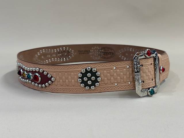 1940's Style Studs Belt Made by ACE WESTERN BELTS LOT1716 | dapper's