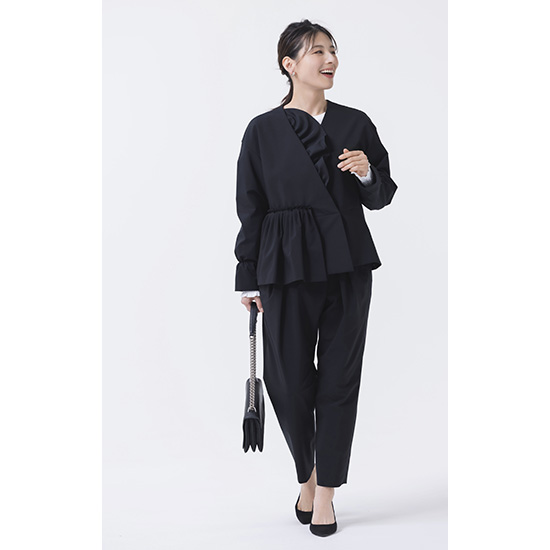 優待価格[CARETTE by YOCO MORIMOTO]フリルジャケットスーツ