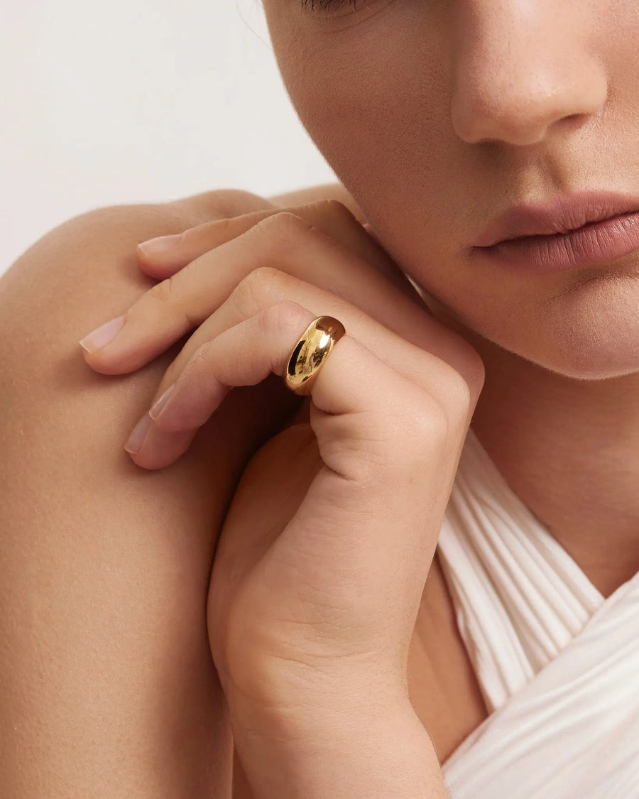 Smooth pinkie ring - DAUGHTERS JEWELRY