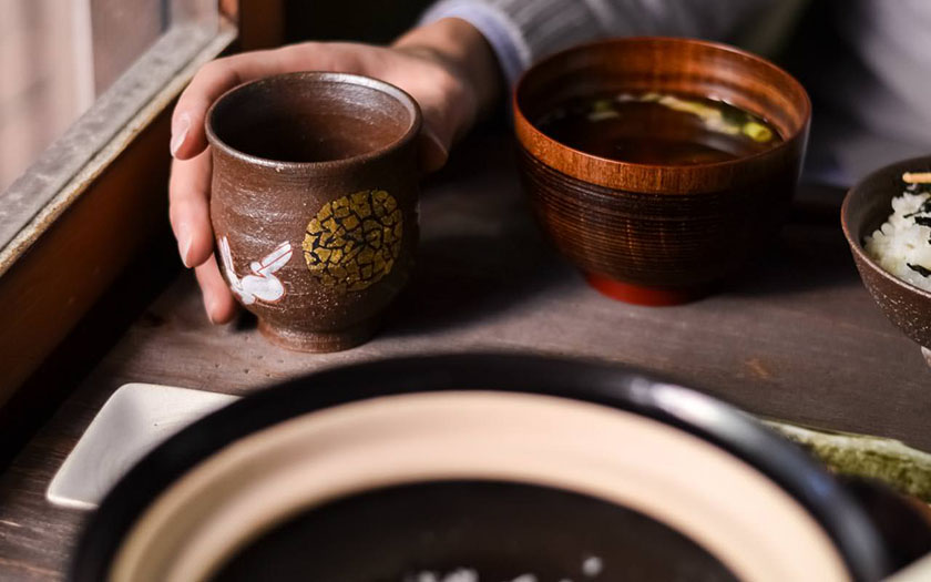 送料無料】 湯呑茶碗セット 月見うさぎ / 夫婦茶碗 夫婦湯呑 陶器