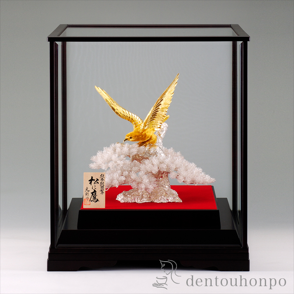 送料無料】 純金 松に鷹 500g / 光則（金工芸） 高級 コレクション