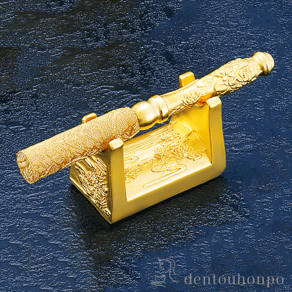 送料無料】 純金 りん棒置 小・30g / 光則（金工芸） お寺 仏壇