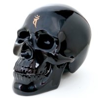 九谷焼SKULL～髑髏～ スカル小 でこ盛・青 - 九谷焼 髑髏 ～SKULL