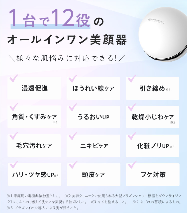 商品詳細 【ポーチ付き】プラズマエアーシャワー美顔器Un（アン）-UN01