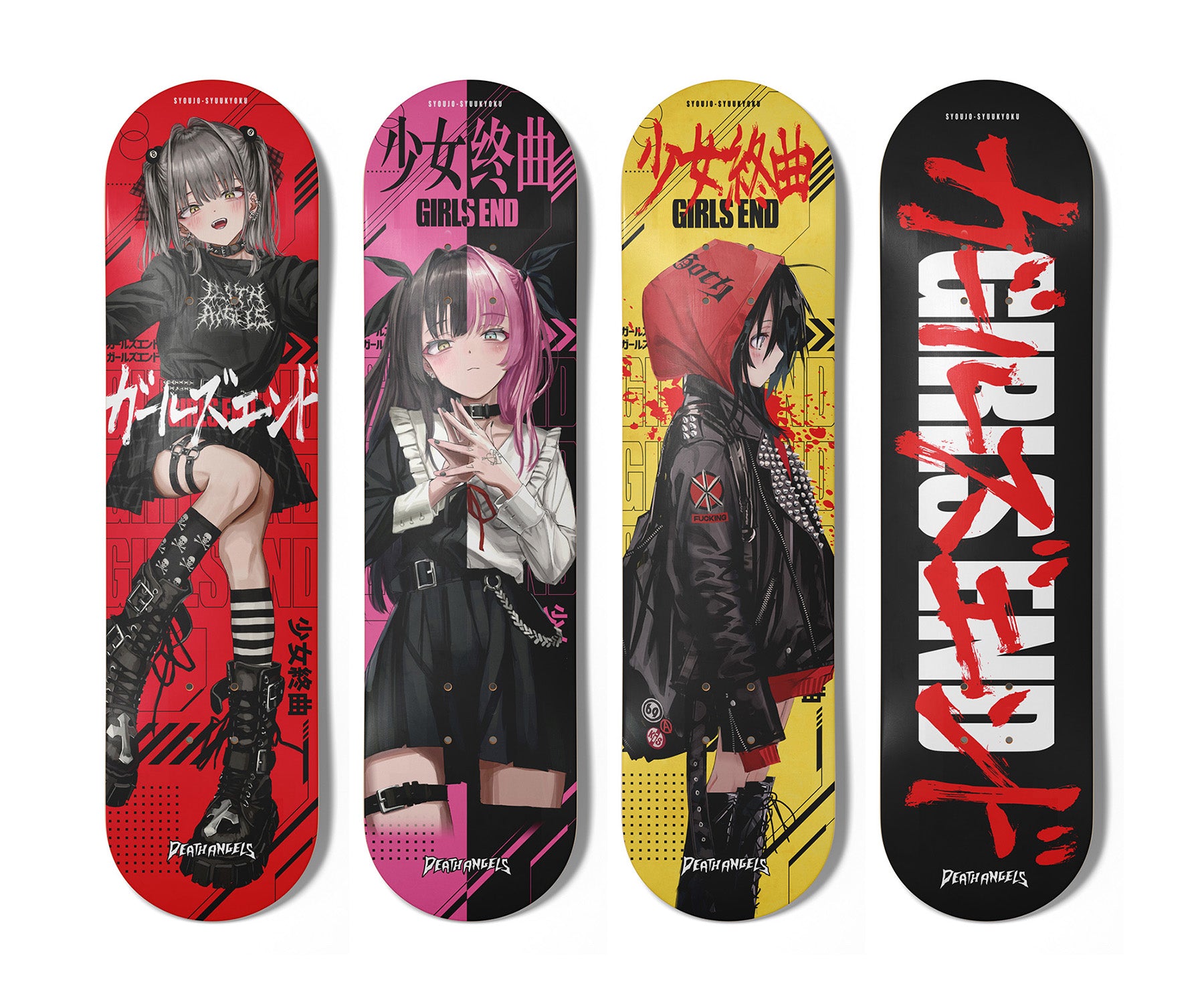 GIRLS END LOGO SKATEBOARD DECK – DEATH ANGELS