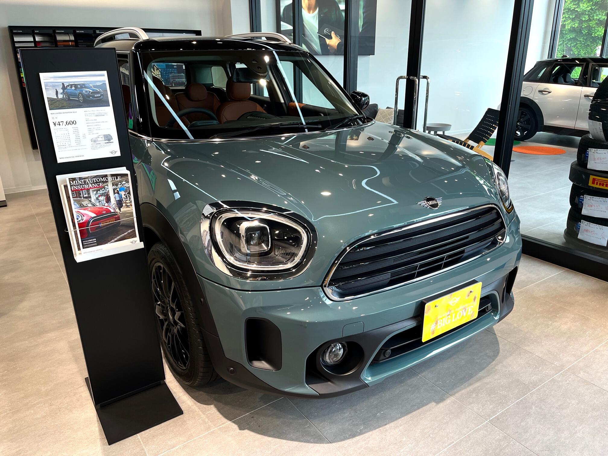 CROSSOVER セージ・グリーン 展示開始！！ - MINI 八王子／MINI 府中