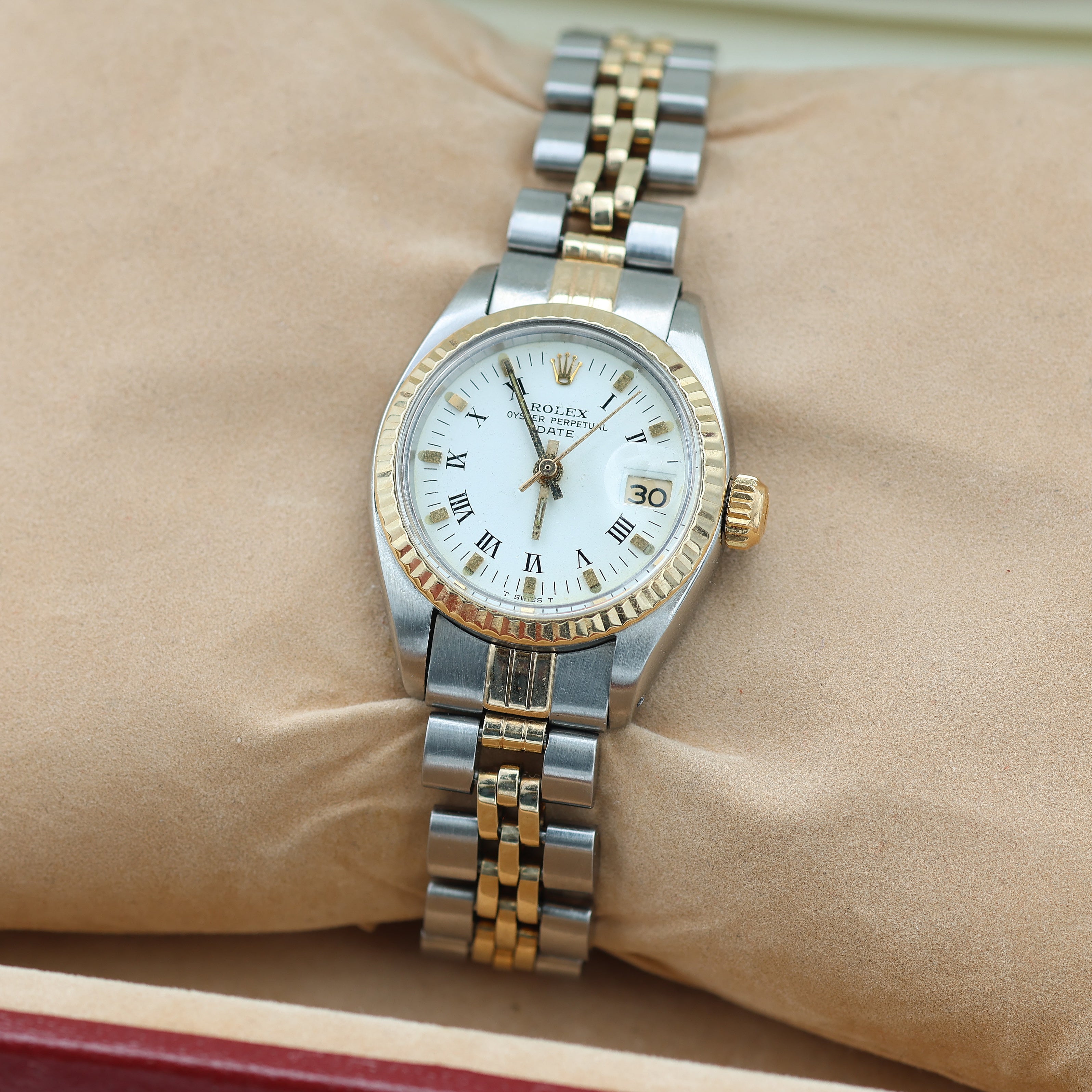 Rolex Lady-Datejust ref. 6917 Steel and Gold White Roman Dial