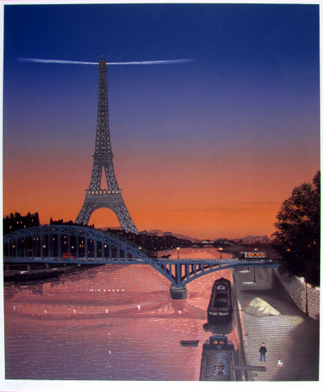 ドラクロワ 夕暮れのエッフェル塔