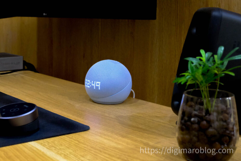 未開封】Echo Dot 第5世代 with clock 時計付 ホワイト echo Dot with