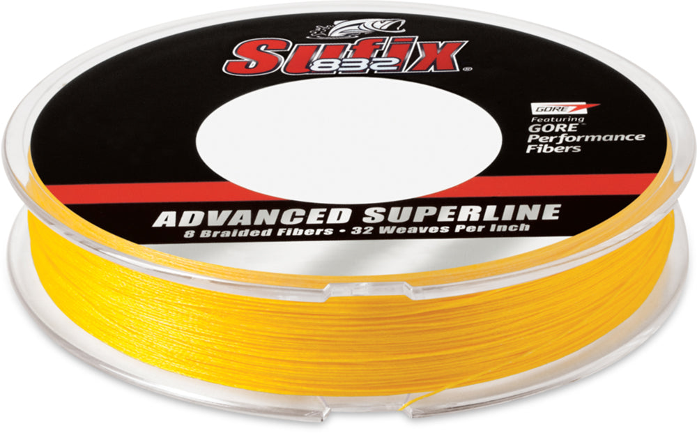Sufix 832 Advanced Superline High-Vis Yellow Braided Line - 300