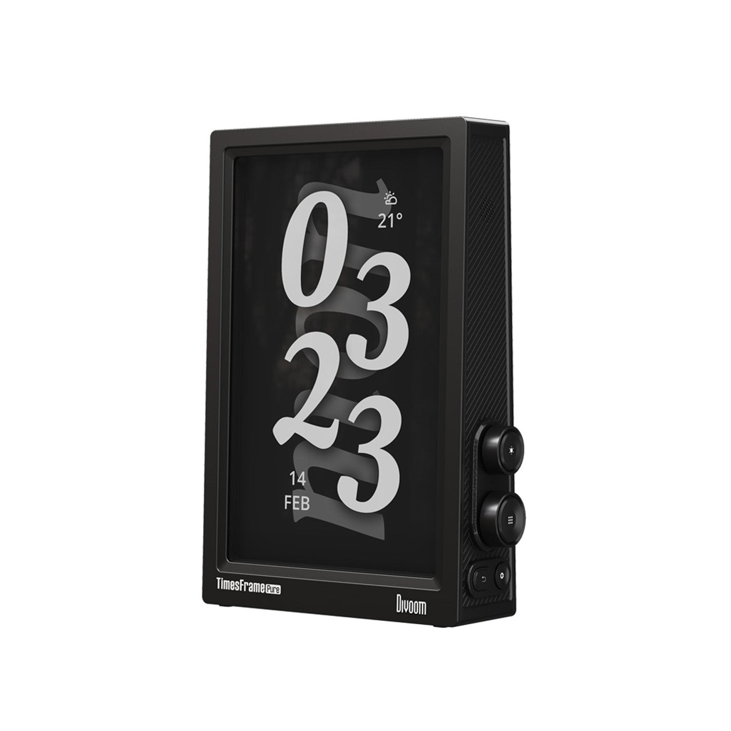 Divoom Times Frame Pure Digital Photo Frame, Crystal-Clear