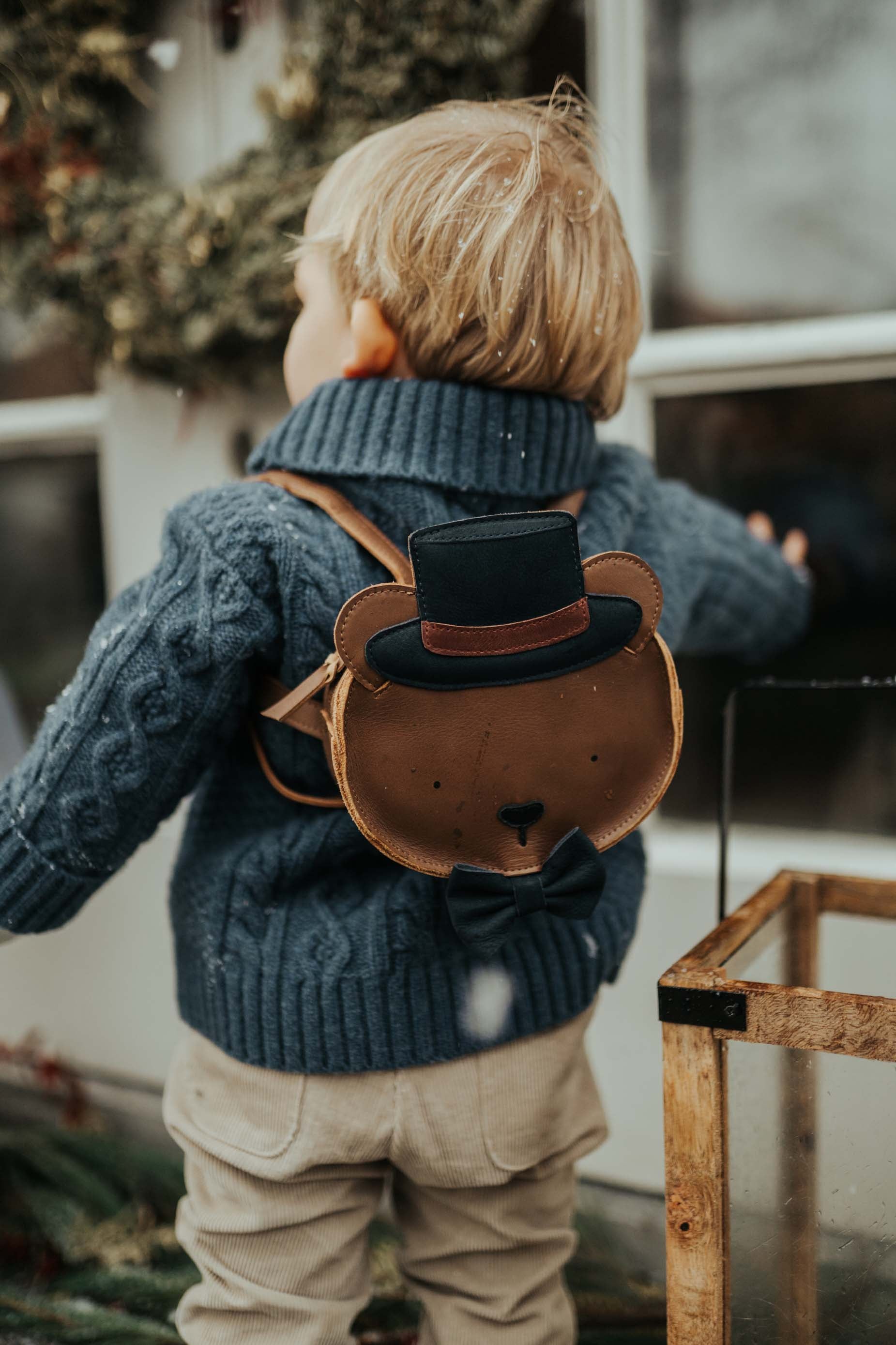 Matsi Backpack | Bear | Cognac Classic Leather – Donsje Amsterdam