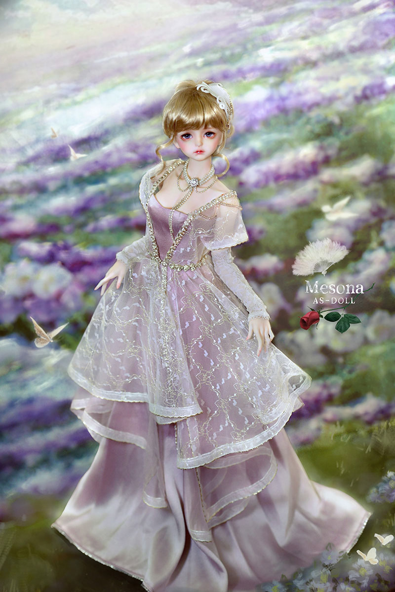 アンティークドールのドレス&ハット 4号用 アンティークドールドレス